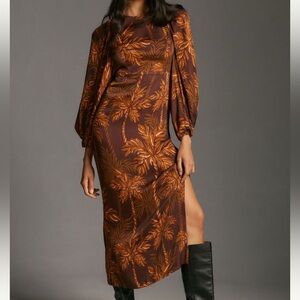 New FARM Rio Low Back Midi Dress